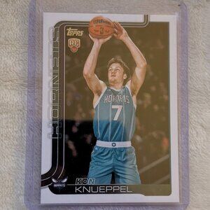 2025 TOPPS Kon Knueppel RC Charlotte Hornets